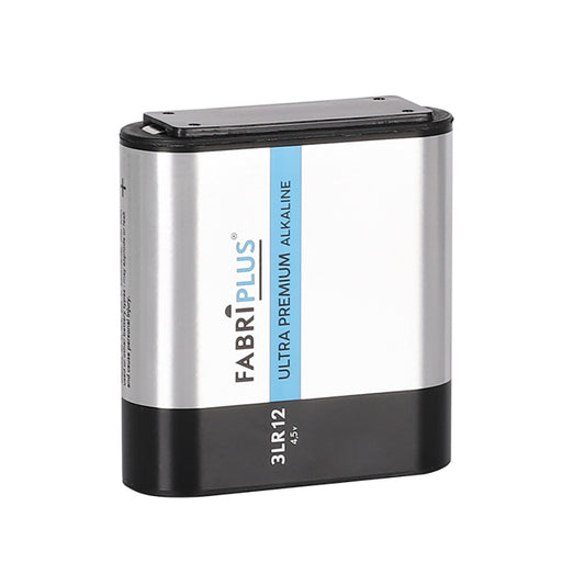 Pila Fabriplus 3LR12 fabricada en Zinc y Dióxido de Manganeso, color estándar