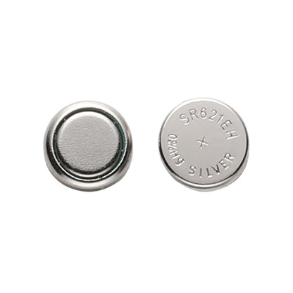 Pila SR621 fabricada en Óxido de Plata color Plata, ideal para dispositivos electrónicos