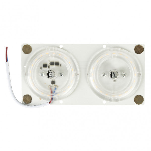 Disco LED magnético 24W 6000K blanco frío de Fabrilamp, detalle de los imanes.