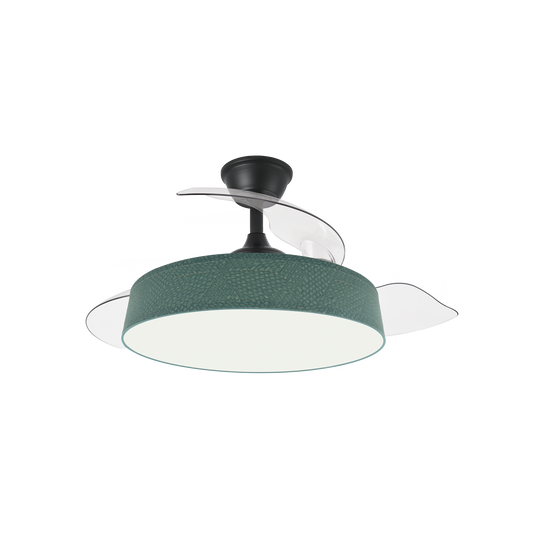 Ventilador de Techo Boga Verde / Negro – vista principal · Ref. 264290309