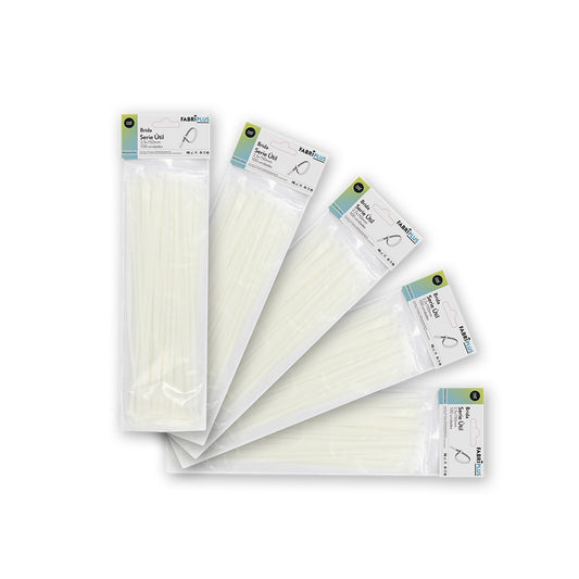 Bolsa 100 Bridas Util Blancas 2,5x150mm 100% Nylon 66 Fabrilamp / Abrila