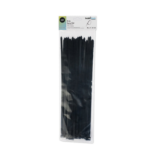 Bridas Util Negras 4.8x430mm 100% Nylon 66 Fabrilamp / Abrila - SKU 188148439