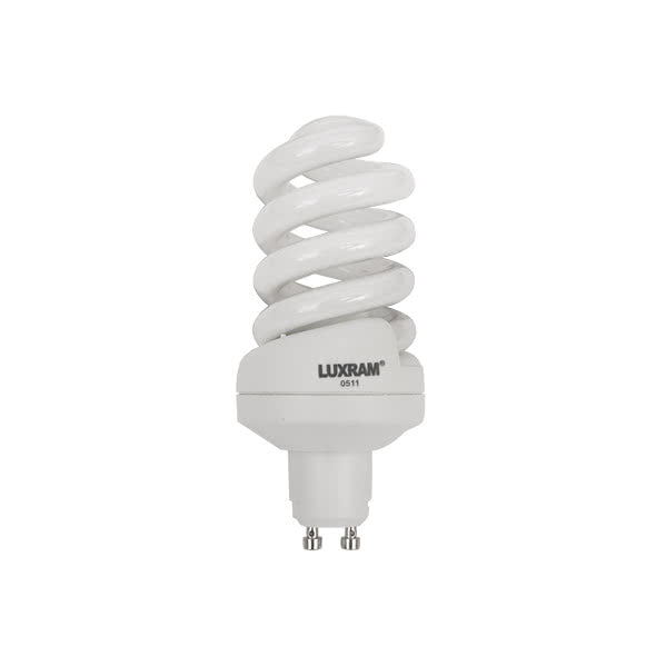 Bombilla Eco GU10 15W Minispiral 2700k Cálida de Fabrilamp