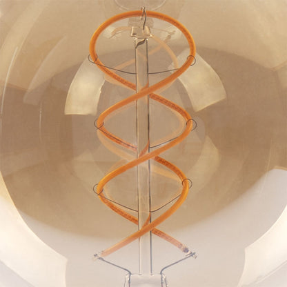 Bombilla Filamento Trenzado Globo Ámbar 4W E27 - Detalle del filamento