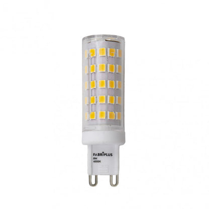 Bombilla LED G9 10W 3000K Abrila 1000lm - Vista frontal