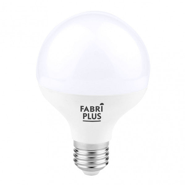 Bombilla Globo LED Abrila 15W 6000K E27, vista frontal, luzguru.com