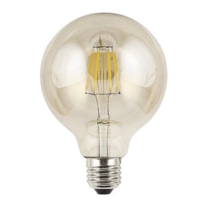 Medidas Bombilla LED Ámbar Cálida 6W E-27 AJP/Alemar FS0048 - luzguru.com
