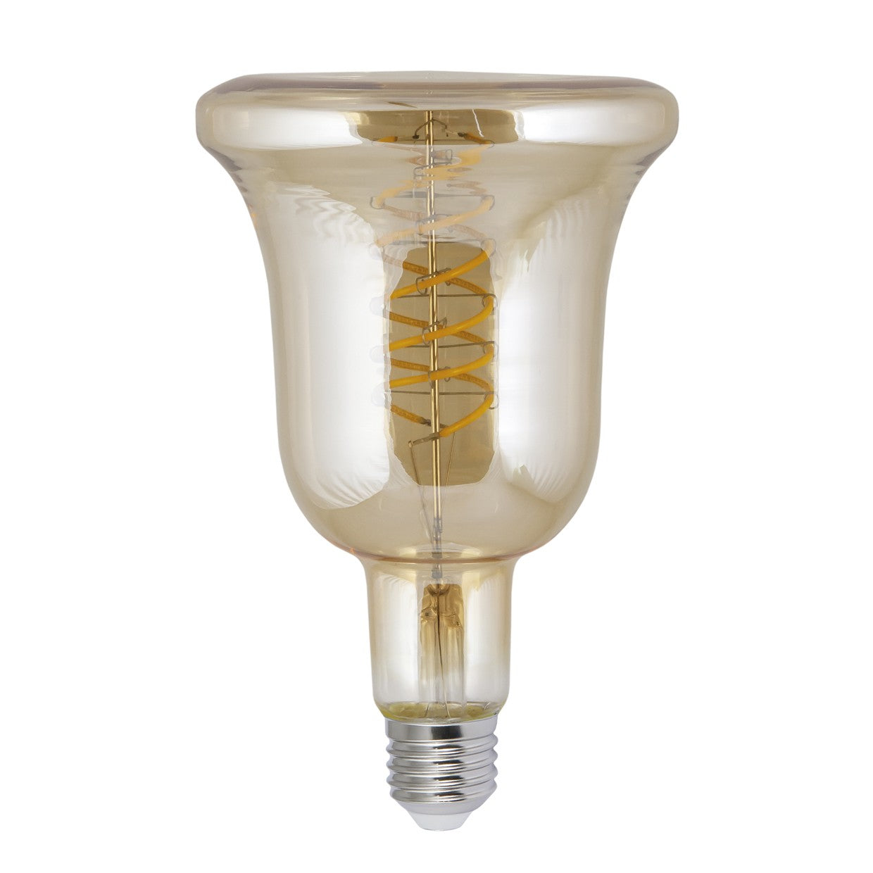 Medidas Bombilla LED Campana Ámbar 8W AJP/Alemar FS0063 - Luz cálida 3000K, 760 lúmenes.  luzguru.com
