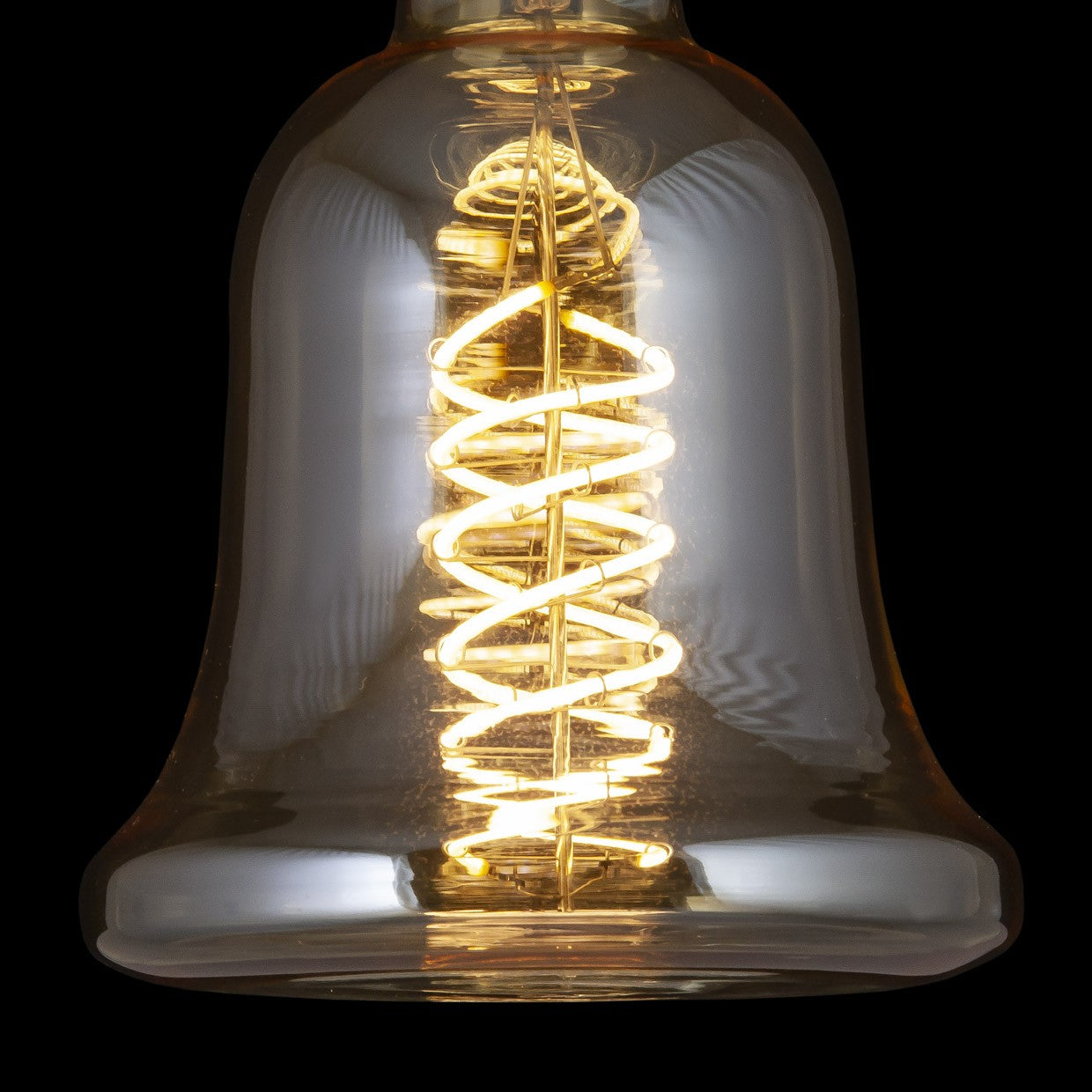 Medidas Bombilla LED Campana Ámbar 8W AJP/Alemar FS0063 - Luz cálida, 760 lúmenes, encendido instantáneo.  luzguru.com
