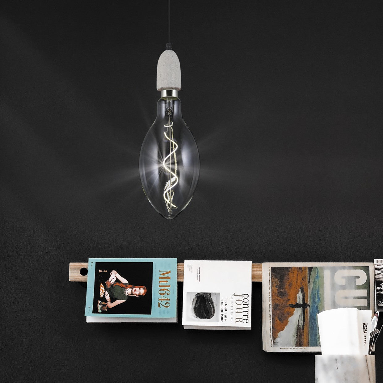 Medidas Bombilla LED Dison XL 8W FS0057 AJP/Alemar - Luzguru.com
