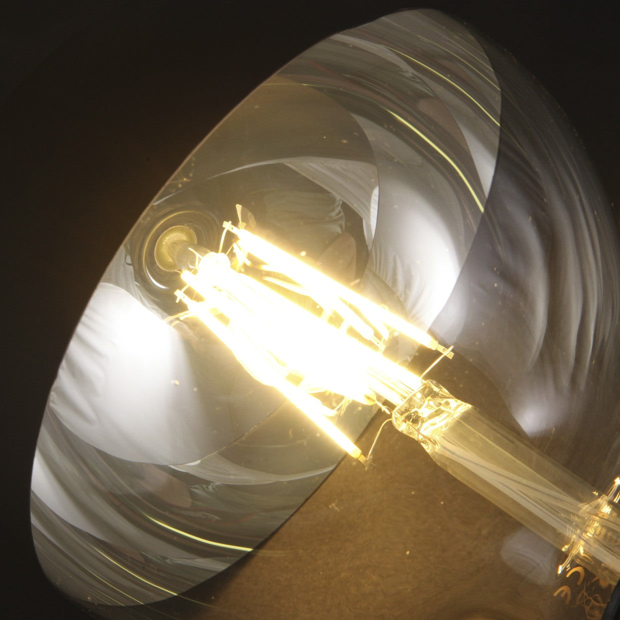 Medidas Bombilla LED Negra Mate 6W AJP/Alemar FS0069 - LuzGuru
