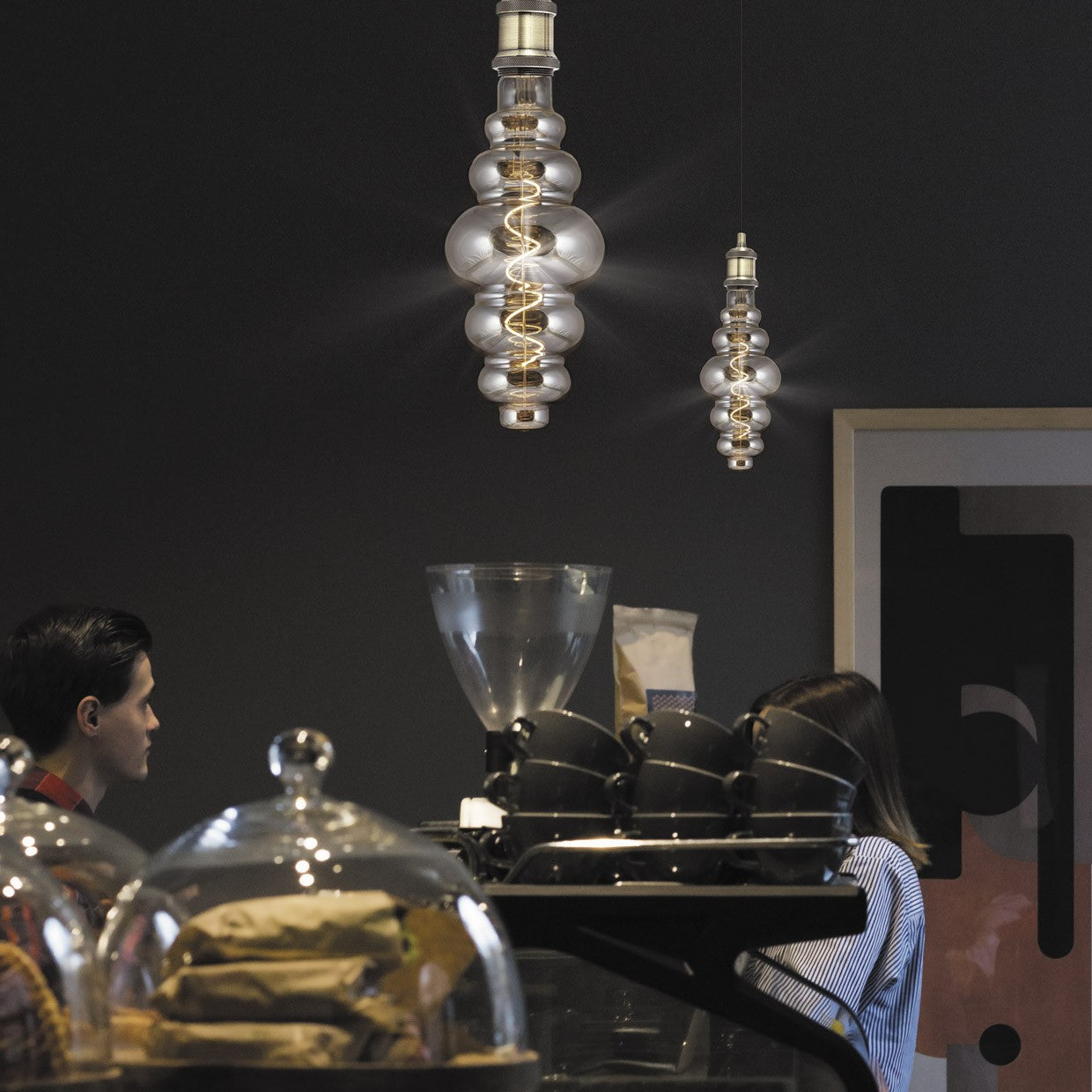 Medidas Bombilla LED Vintage Ámbar 8W AJP/Alemar FS0060 - luzguru.com
