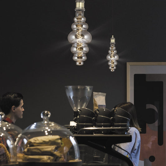 Medidas Bombilla LED Vintage Ámbar 8W AJP/Alemar FS0060 - luzguru.com
