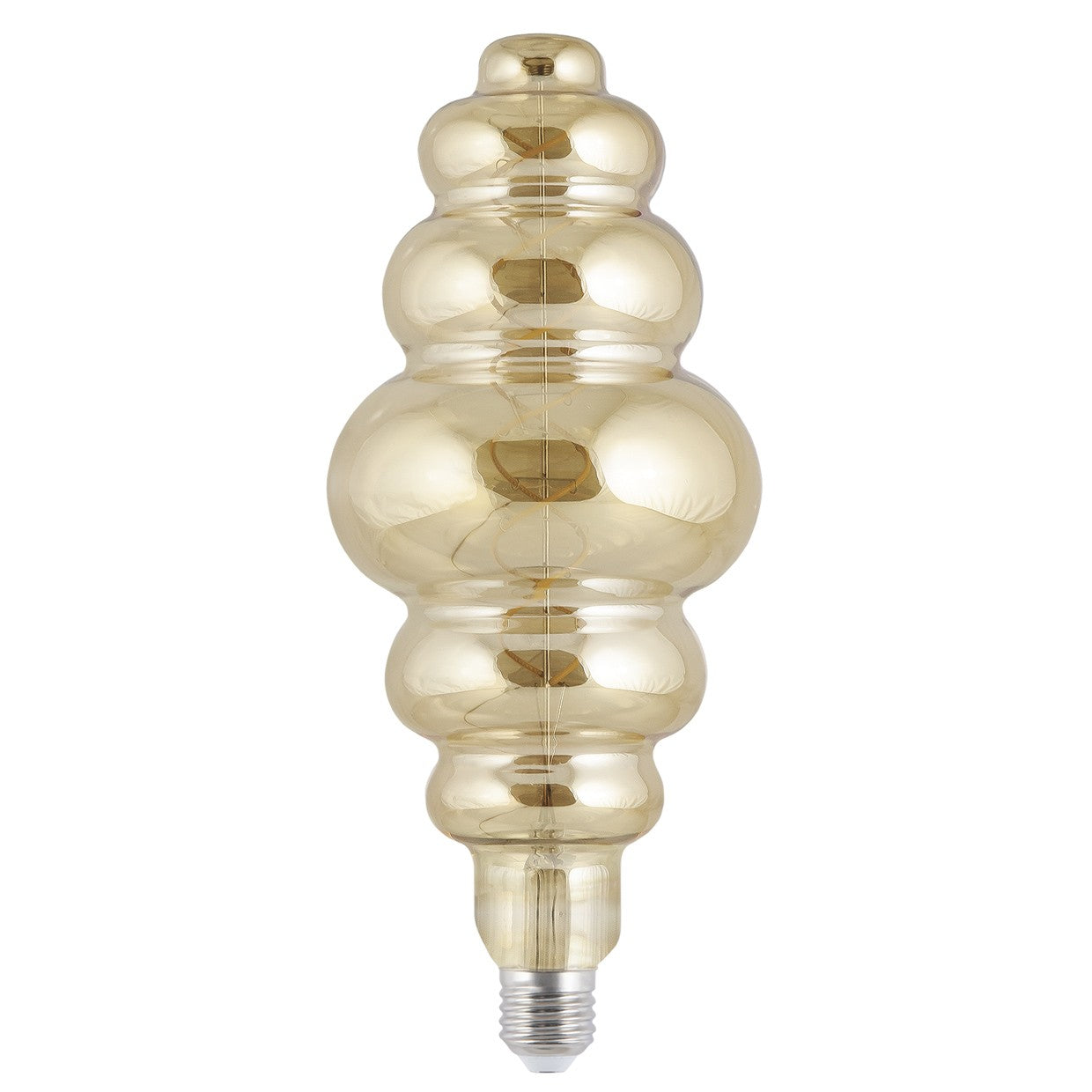 Medidas Bombilla LED Vintage Ámbar 8W AJP/Alemar FS0060 - luzguru.com
