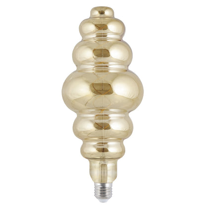 Medidas Bombilla LED Vintage Ámbar 8W AJP/Alemar FS0060 - luzguru.com
