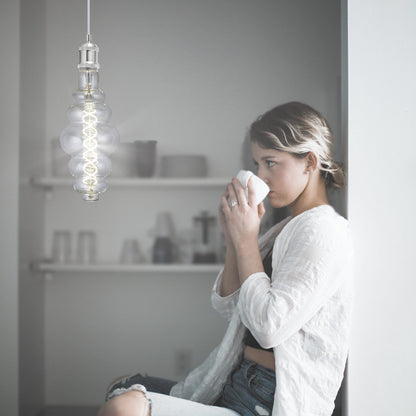 AJP/Alemar FS0061 Bombilla LED Vintage 8W E27 - Dimensiones: [Insertar dimensiones aquí, ej:  Ø60 x 120 mm]. Luz Neutra 4000K, 800 lúmenes.
