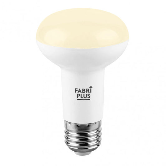 Bombilla Reflectora LED 12W 3000K Fabriplus E27, vista frontal.