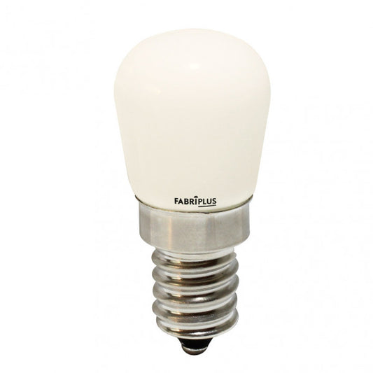 Bombilla Tubular LED 3.5W 4000K E14 Fabriplus Fabrilamp, vista frontal.