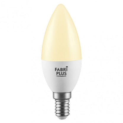 Bombilla Vela LED Abrila E14 5W 3000K, luz cálida, 450 lúmenes. Compra en LuzGuru.