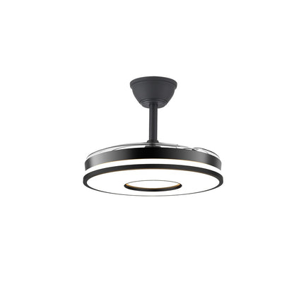 Elegante ventilador de techo negro ideal para salones