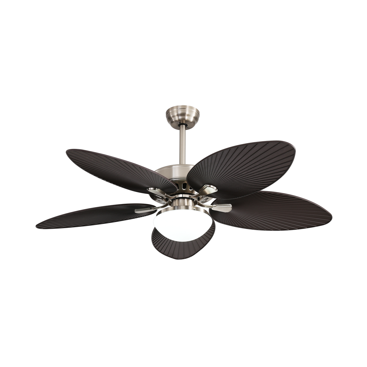 Ventilador de Techo Borasco Niquel/Marrón – vista principal · Ref. 173191534