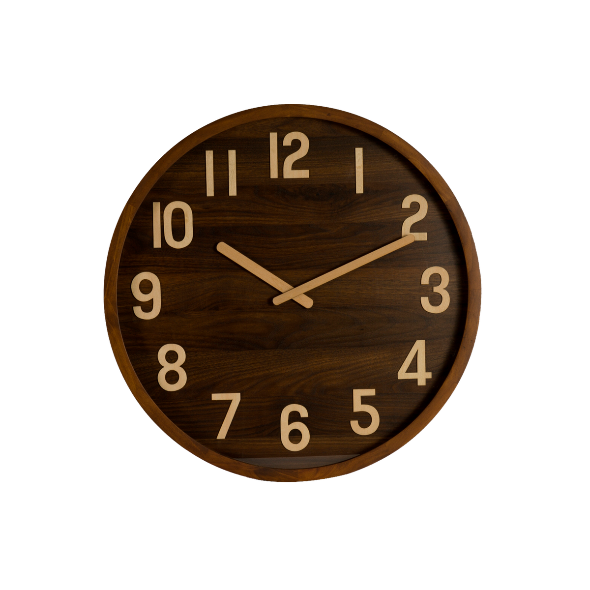 Reloj de Pared Borgoña 60 cm Madera Oscura Movimiento Continuo Fabrilamp - vista principal | Fabrilamp / Abrila · Ref. 215816084