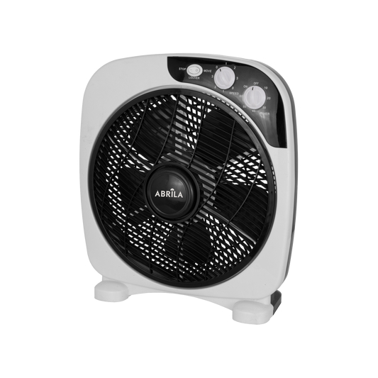 Ventilador de Sobremesa Borja 45W Blanco y Negro 3 Velocidades Fabrilamp - vista principal | Fabrilamp / Abrila · Ref. 211171026