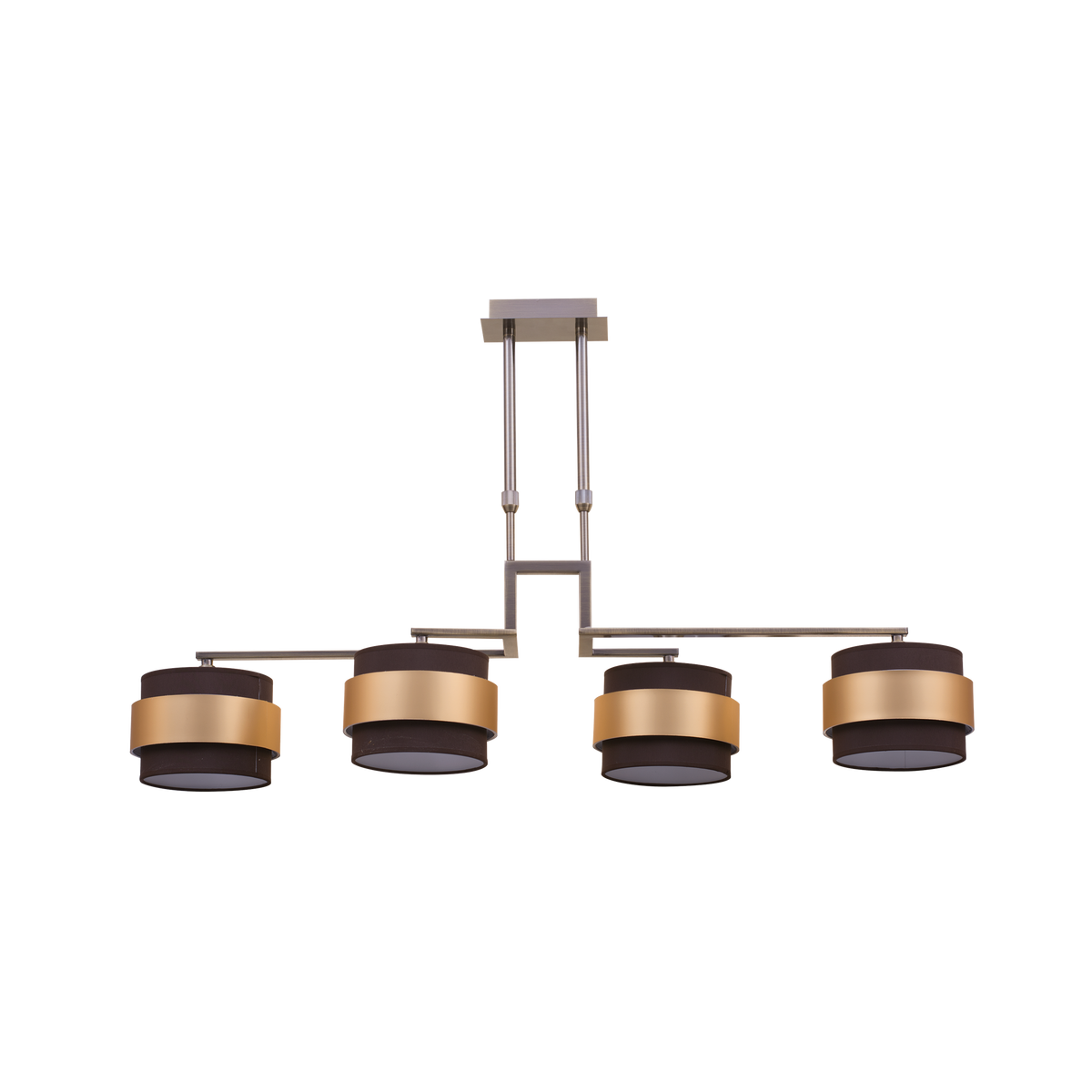 Lámpara de Pared Bremen 4 Luces E14 Cuero y Marrón Oro Fabrilamp - vista principal | Fabrilamp / Abrila · Ref. 066454014