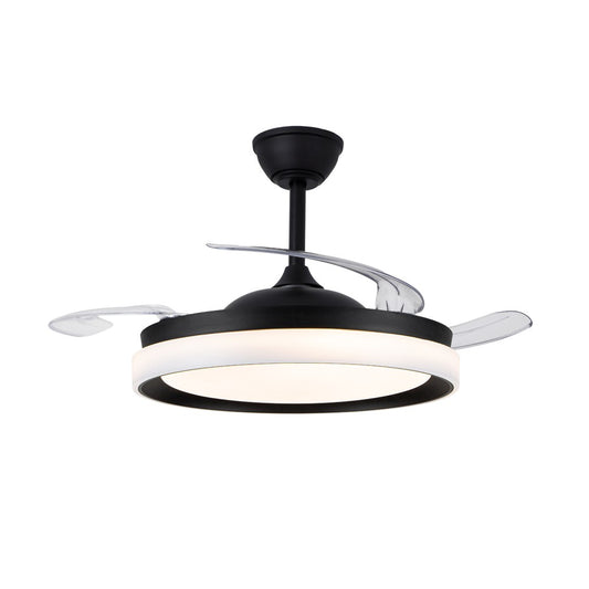 Ventilador de Techo con Luz LED Brisa Eco Negro 45W CristalRecord - vista principal | CristalRecord
