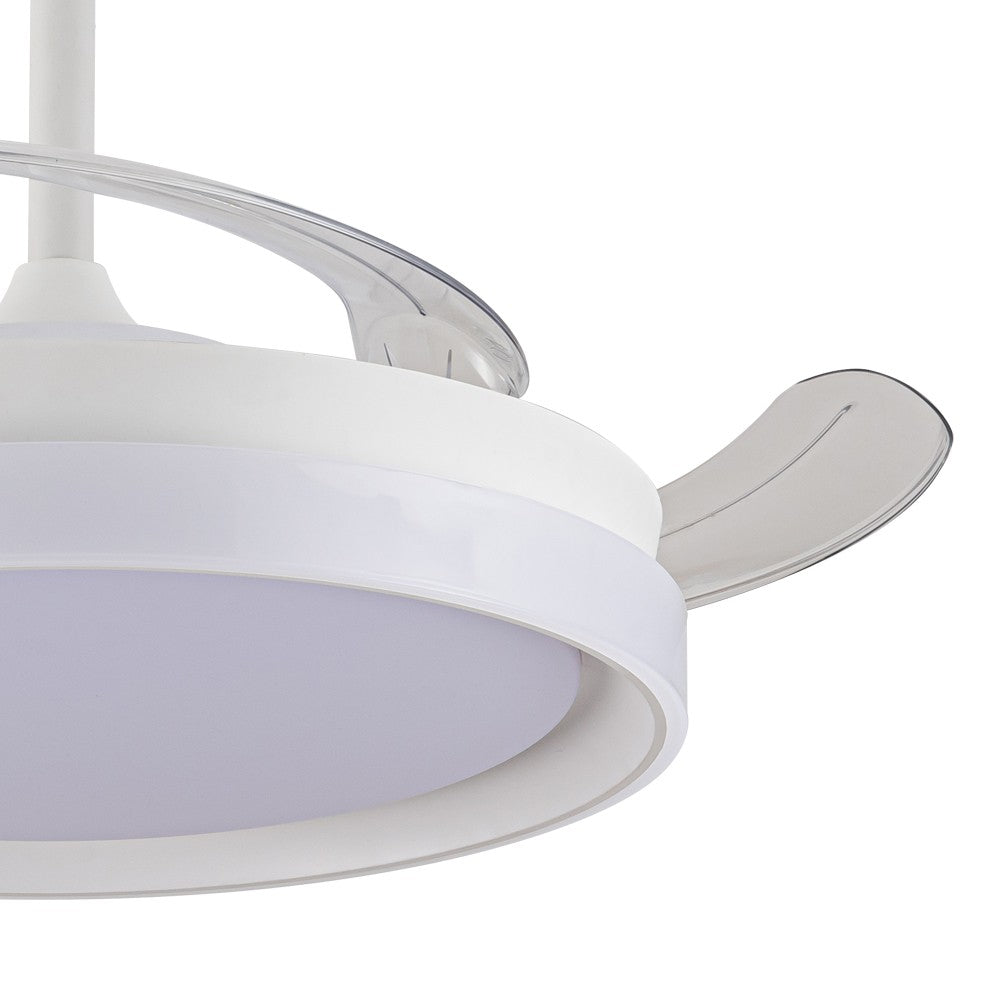 Ventilador de techo LED con motor DC silencioso y eficiente