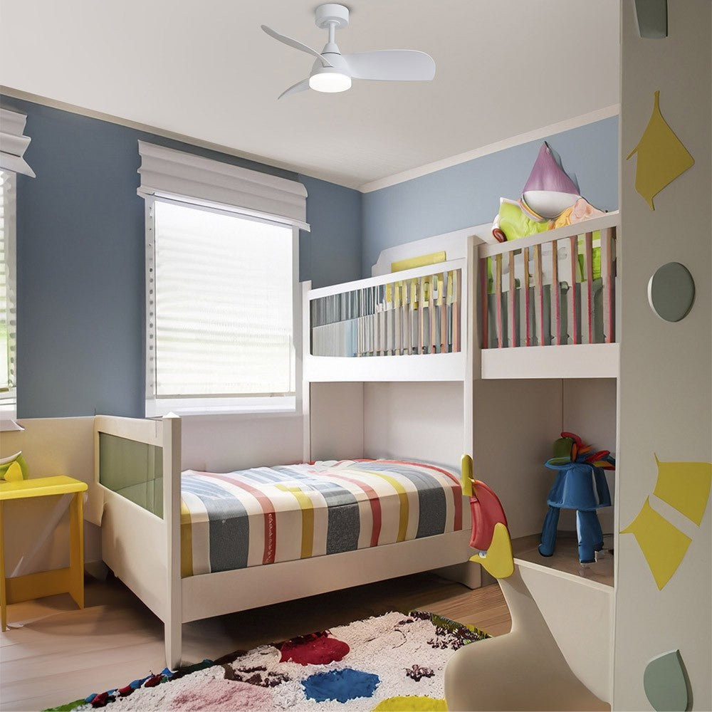 Ventilador Byan fabricado en Acero color Blanco con aspas ABS