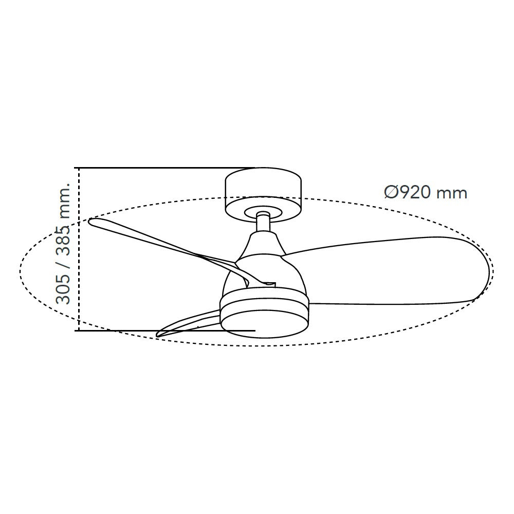 Ventilador moderno y funcional ideal para dormitorio