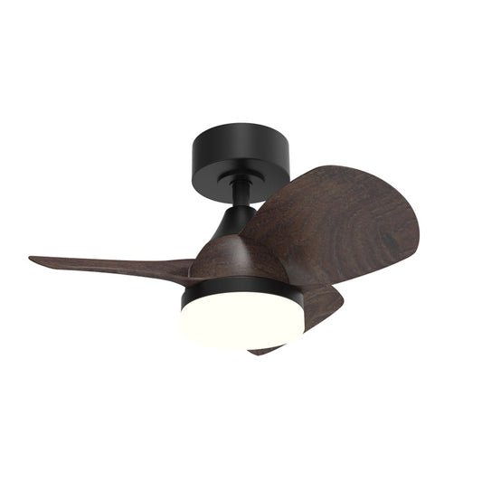 Ventilador de Techo LED Byan Mini 60 cm 18W 2000 lm CCT Negro CristalRecord - vista principal | CristalRecord