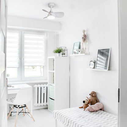 Ventilador Byan Mini fabricado en Acero color Blanco