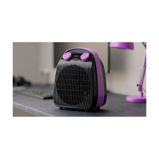 Termoventiladores Burlete Negro/Lila – vista principal · Ref. 279422019