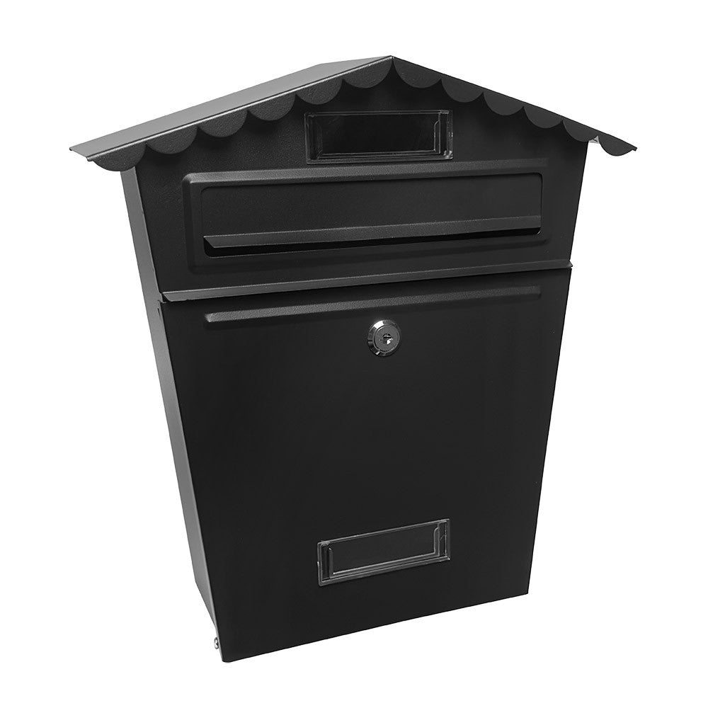 Buzón Frida Fabrilamp / Abrila acero negro antilluvia ref. 189701009