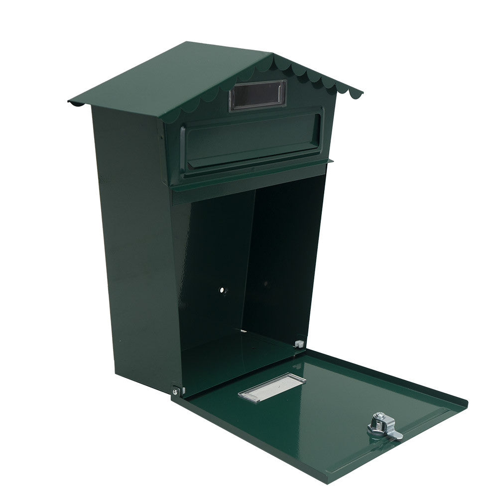 Buzón Frida Fabrilamp fabricado en acero galvanizado color verde