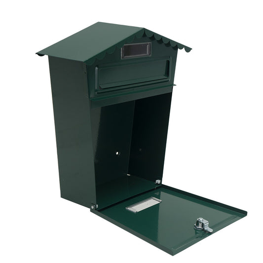 Buzón Frida fabricado en acero galvanizado color verde