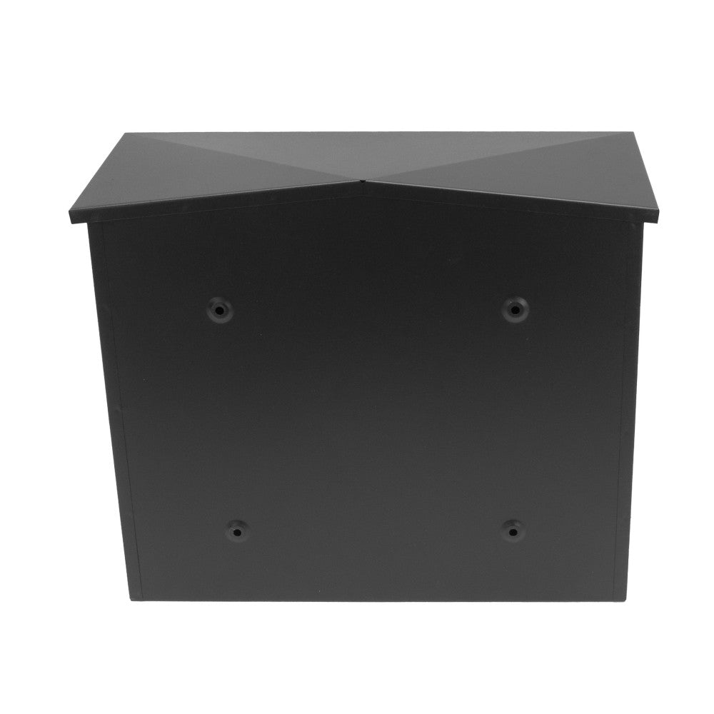 Buzón con diseño antilluvia y trampilla antirrobo