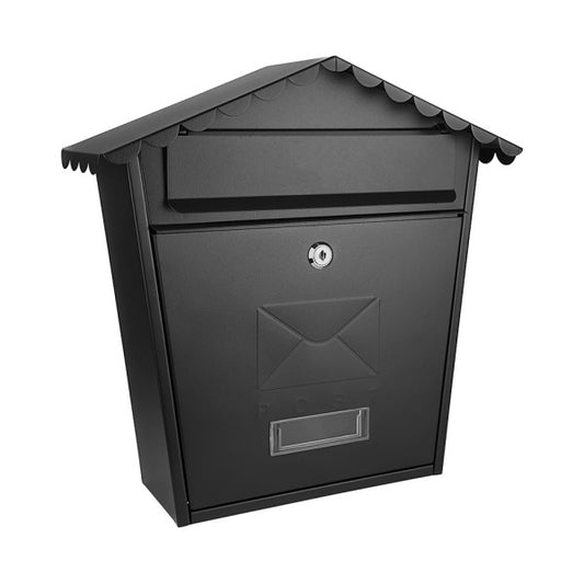 Buzón de Correo de Pared Olena 37x36x13,5 cm Negro Fabrilamp - vista principal | Fabrilamp / Abrila