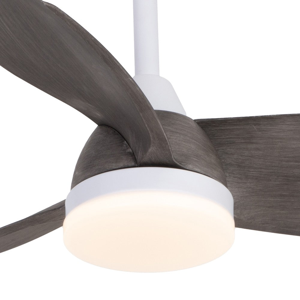 Ventilador de Techo con Luz Byan Exterior Blanco y Ceniza 22W CristalRecord - imagen 3 | CristalRecord
