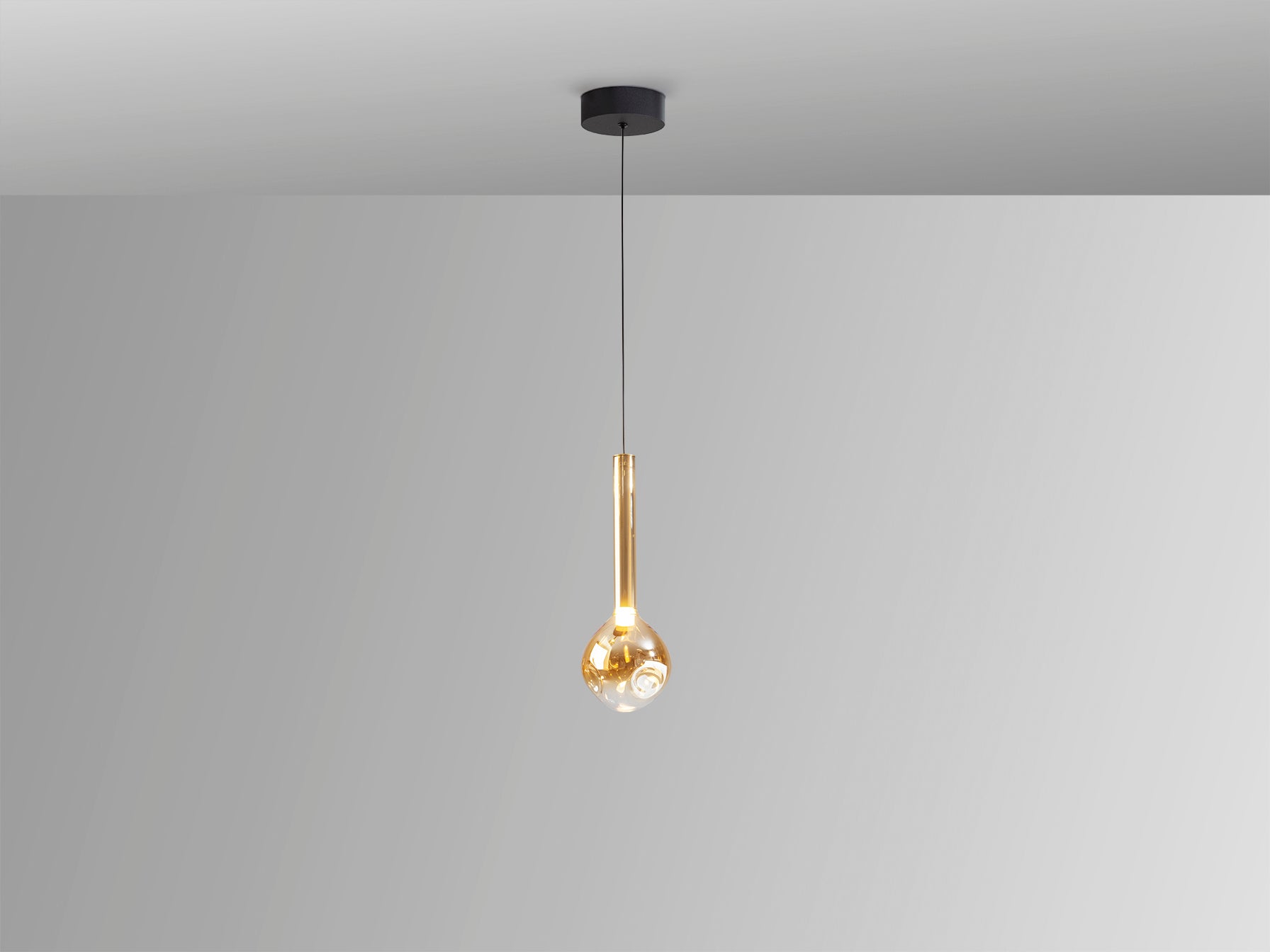 Lámpara Essenza 1 Luz Negro-Dorado Regulable - Schuller - 346911 - Vista 4