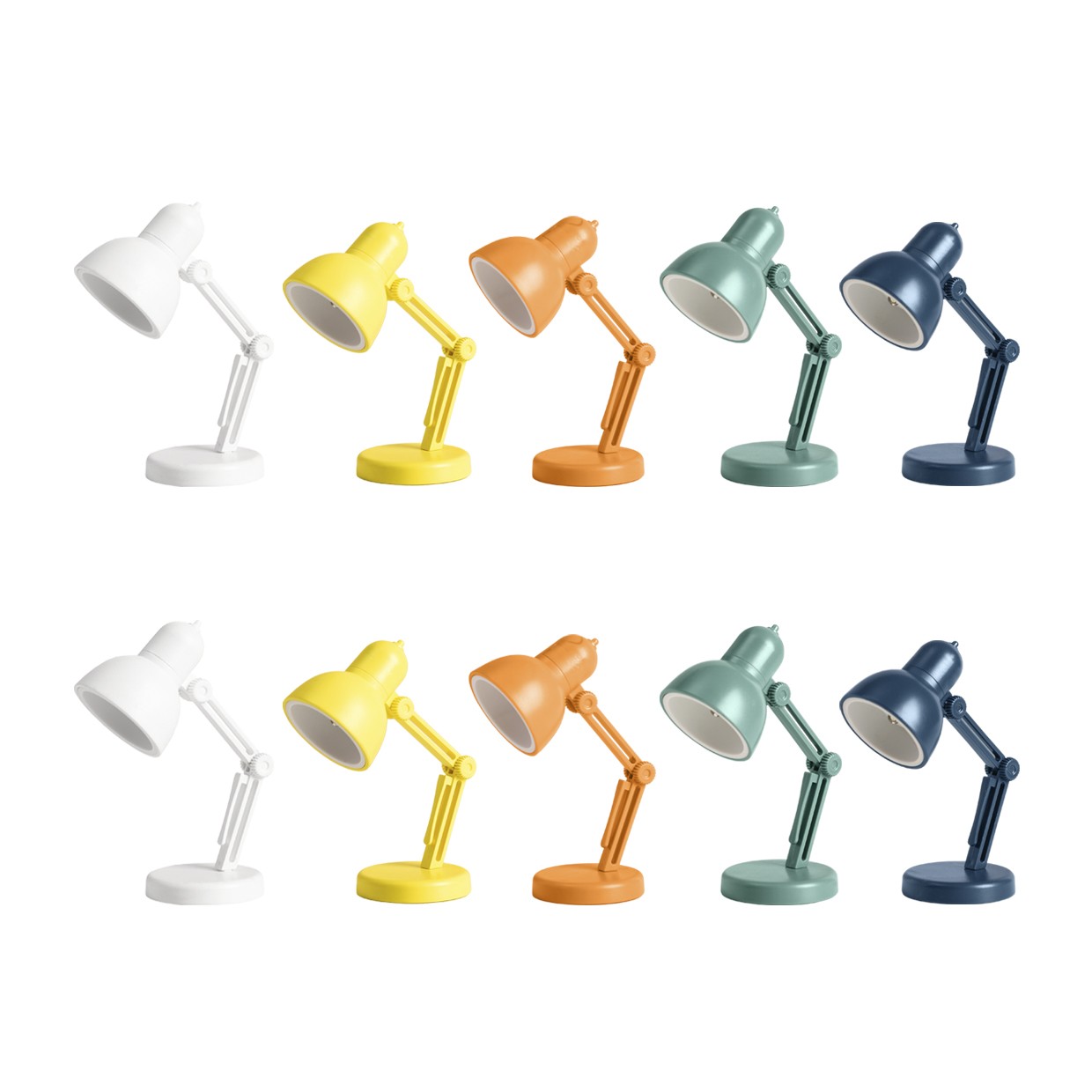 Pack mini flexo LED Pixel color variado ALEMAR - Vista del lote de 10 unidades