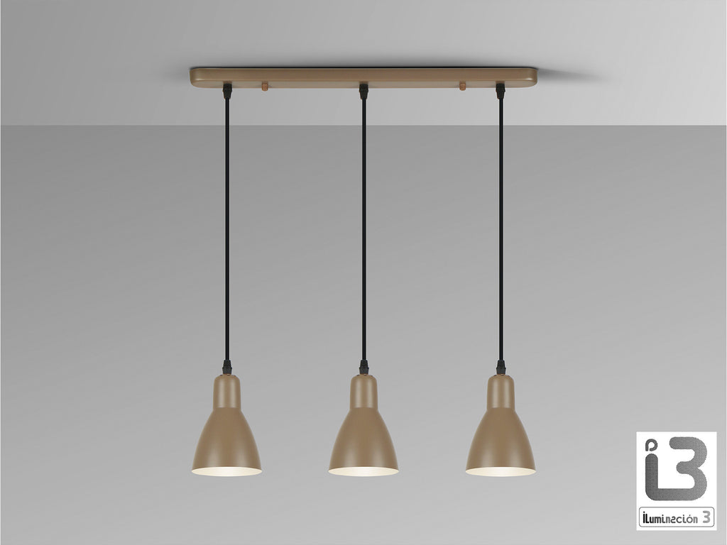 Lámpara de 3 Luces Afra Regulable en Altura - Schuller - 13226 - Vista 3