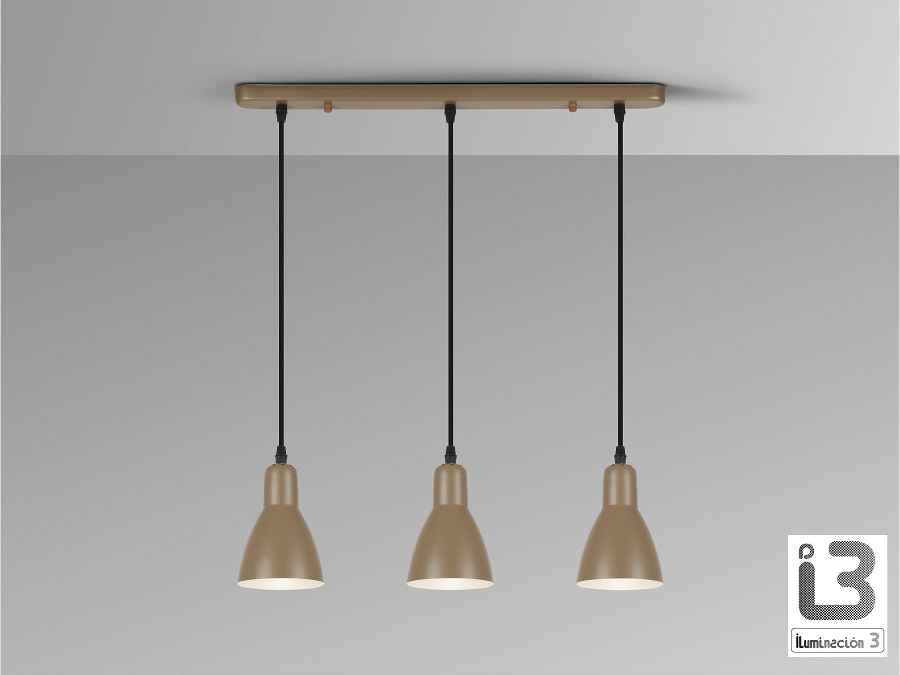 Lámpara de 3 Luces Afra Regulable en Altura - Schuller - 13226 - Vista 3