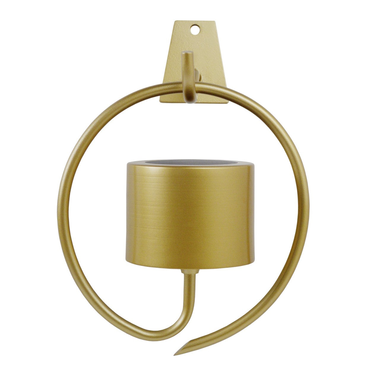 Aplique solar de pared Bolano oro mate LED 5W regulable ALEMAR - Vista principal