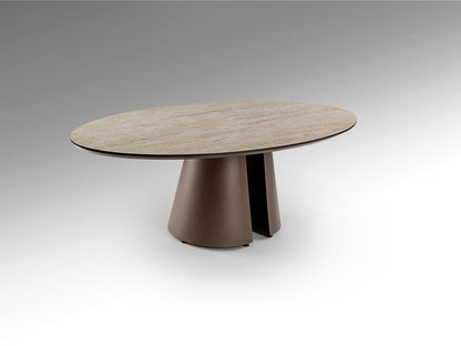 Mesa de Centro Ovalada Travertino - Samara Schuller - 498814 - Vista 5