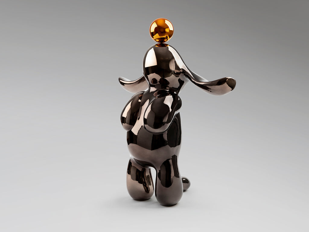 Figura Decorativa Conejo Gris/Naranja - Schuller - 302364 - Vista 4