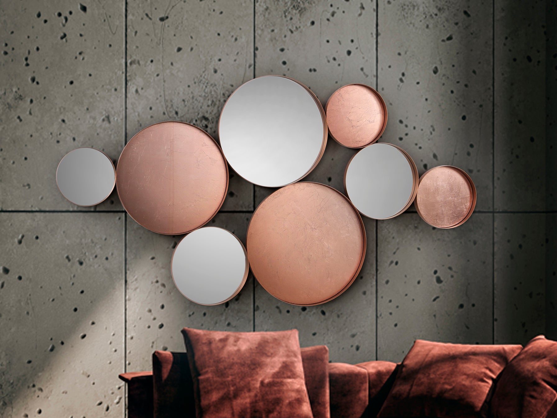 Espejo Decorativo MALMO Oro Rosa 165x90 - Schuller - 498692 - Vista 1