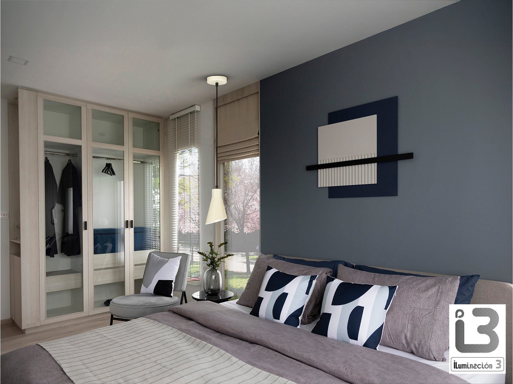 Lámpara Bera 1 Luz Crema Regulable - Schuller - 13305 - Vista 2